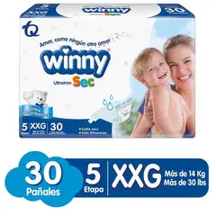 WINNY - Pañal Ultratrim Sec Etapa 5 x 30 Und