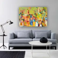 EKONOMODO COLOMBIA - Cuadro mdf abstract green120X90X5