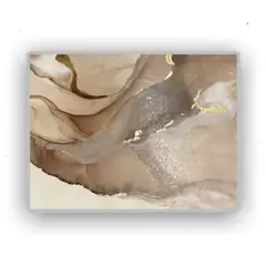 EKONOMODO COLOMBIA - Cuadro Moderno Tipo Marmol Gold (1,20x90x5cm)