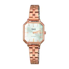 Q&Q - Reloj Qq Qyq Qz73j201 Cuadrado Mujer Acero Estuche_.