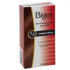 BIGEN - Tinte Permanente Para Cabello Matices Castaño Cobrizo 76