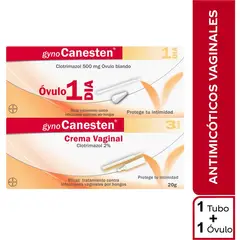 BAYER - Gynocanesten Crema Clotrimazol 2% Con 1 Ovulo Blando Día