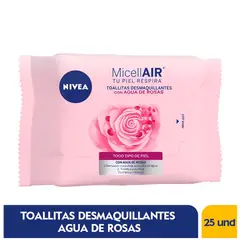 NIVEA - Toallitas Desmaquillantes Agua De Rosas X 25und