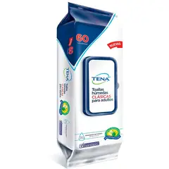 TENA - Toallas Húmedas Clásicas Paquete x 60 Und