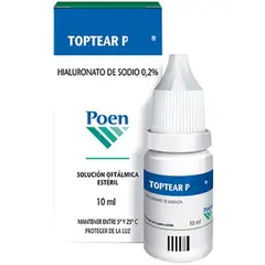 SCANDINAVIA - Toptear Plus Solución Oftálmica 2% x 10 Ml