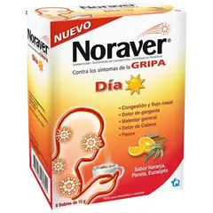 NORAVER - Gripa Bebida Día Caja x 6 Sobres