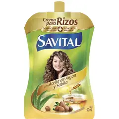 SAVITAL - Crema Para Peinar Aceite De Argán & Sábila 20 Sobres 23 Ml