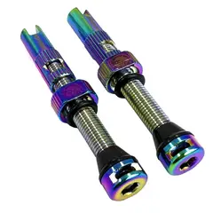 SPARK - 1 Par Válvulas Tubeless En Aluminio Tornasol 46mm