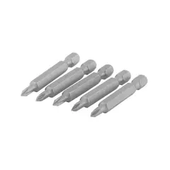 TOOLCRAFT - Juego De 5 Puntas Planas 3/16" De 2" En Acero S2