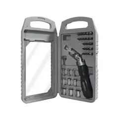 TOOLCRAFT - Juego De Puntas Y Destornillador Ratchet 32 Piezas