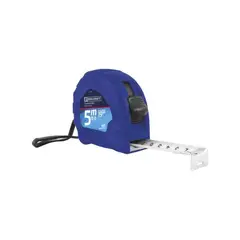 TOOLCRAFT - Flexómetro De 3 M Cuerpo Sólido Cinta Blanca 1/2"