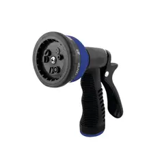 TOOLCRAFT - Pistola De Riego Metálica Y Pvc De 9 Funciones