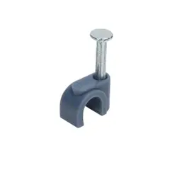 FULGORE - 100 Grapas Para Cable Curvo 6 Mm Uso Rudo Con Clavo