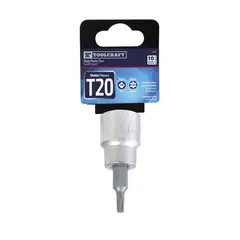 TOOLCRAFT - Copa Punta Torx T20 En Acero Cr-V Y Mando 3/8"