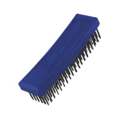 TOOLCRAFT - Cepillo Alambre Mango Cuadrado 180 Pinceles 30 Mm