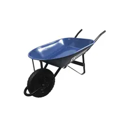 TOOLCRAFT - Carretilla Metálica 80 Litros Rueda Antipinchazo