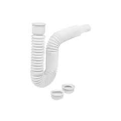 TOOLCRAFT - Sifón Flexible En P De 1.1/2" Y 1.1/4" Yarden Multiusos