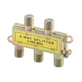 FULGORE - Divisor Splitter De 4 Salidas Para Cable Coaxial