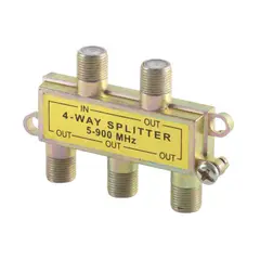 FULGORE - Divisor Splitter De 4 Salidas Para Cable Coaxial