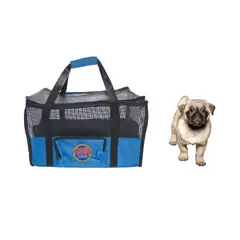 HALLY PET - Maletín cargador mediano 42 x 26 x 24 cm Azul Claro