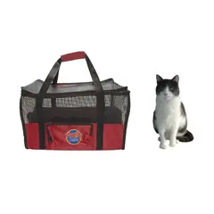 HALLY PET - Maletín cargador mediano 42 x 26 x 24 cm Vinotinto
