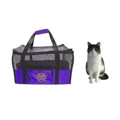HALLY PET - Maletín cargador mediano 42 x 26 x 24 cm Morado