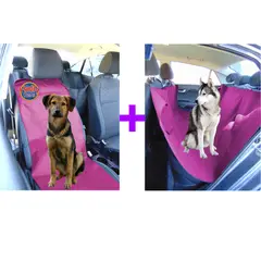 HALLY PET - Forro segunda fila mas silla copiloto Rosado.