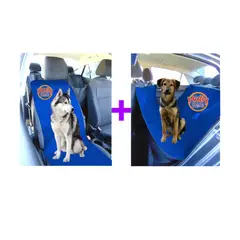 HALLY PET - Forro segunda fila mas silla copiloto Azul Claro.