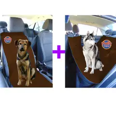 HALLY PET - Forro segunda fila mas silla copiloto Marron