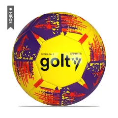 GOLTY - Balón Fútbol Fundamentación Gambeta Niños No3-Amarillo