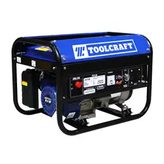 TOOLCRAFT - Generador Eléctrico 2.500 W 15 Litros Con Cuerda