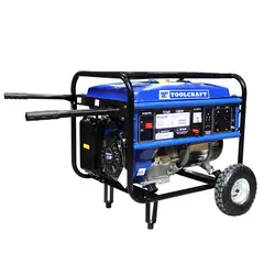 TOOLCRAFT - Generador Eléctrico 5.500 W 25 Litros Con Cuerda