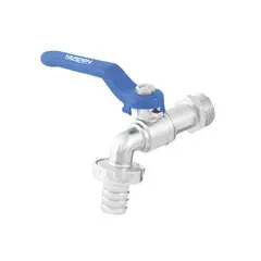 TOOLCRAFT - Llave De Bola 1/2" De Zinc Yarden Con Salida De 3/4"