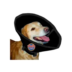 HALLY PET - Collar isabelino talla M Negro.