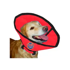 HALLY PET - Collar isabelino talla M Rojo.