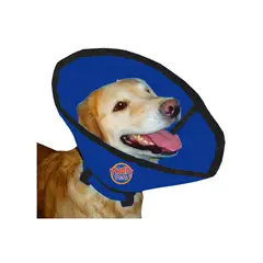 HALLY PET - Collar isabelino talla M Azul Claro.