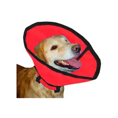 HALLY PET - Collar isabelino talla L Rojo