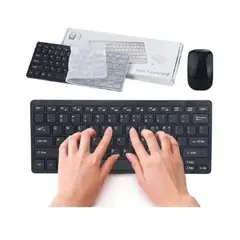 GENERICO - Combo teclado y mouse inalámbrico mini tipo mac