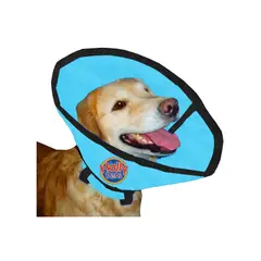 HALLY PET - Collar isabelino talla XL Celeste.
