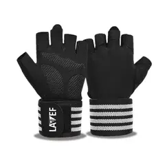 LAVEF - Guantes Con Proteccion Muñeca Calleras Gym Fitness