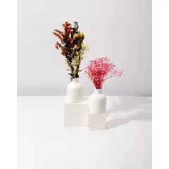 DECORACIONES ALE Y GABI - Jarrón Decorativo Kalio Blanco 8x11Cms