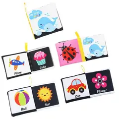 GENERICO - Mini libros Montessori juguete didacticos de tela niños