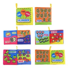 GENERICO - Mini libros Montessori juguete didacticos de tela niños