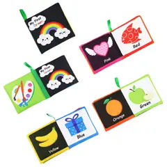 GENERICO - Mini libros Montessori juguete didacticos de tela niños