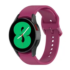 GENERICO - Correa De Silicona Para Samsung Watch 4 5 Pro Classic - Uva