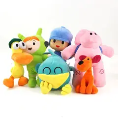 GENERICO - Pocoyo, Elly, Pato, Nina, Pajaroto Y Loula 6 Peluches Pocoyo