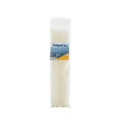 FULGORE - 10 Amarres Cinchos Plásticos 122 Cm Blancos 80 Kg
