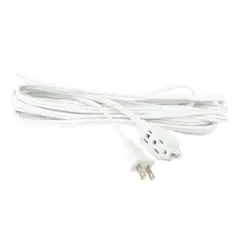 FULGORE - Extensión Eléctrica 10 Metros Blanca Uso Doméstico