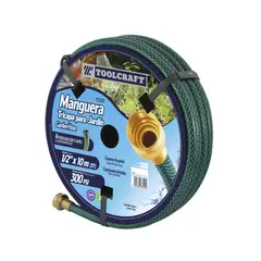TOOLCRAFT - Manguera Para Jardín 10 Metros De 1/2" Y 3 Capas