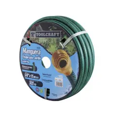 TOOLCRAFT - Manguera Para Jardín 25 Metros De 5/8" Y 3 Capas